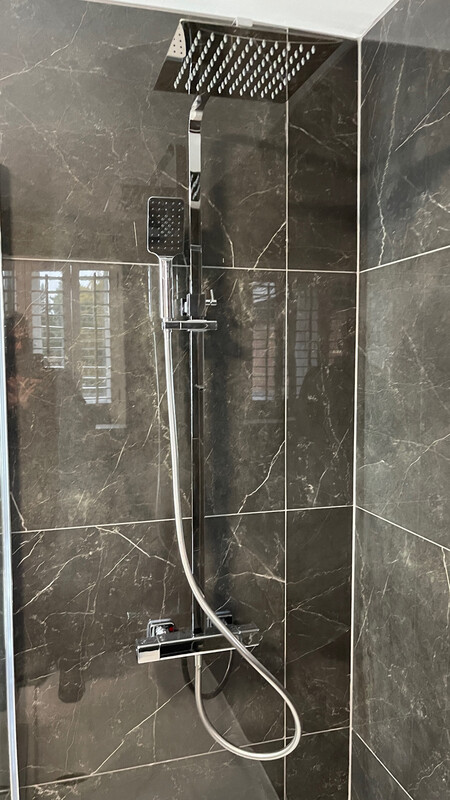 RAK-Compact Square Exposed Thermostatic Shower Column with Fixed Head and Shower Kit RAKSHW6006