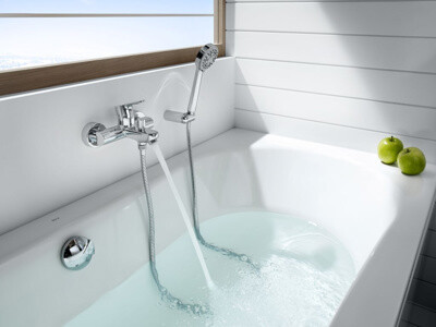 Roca L20 Wall Mounted Bath Shower Mixer - Chrome A5A0109C02