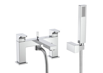 Roca Escuadra Deck Mounted Bath Shower Mixer - Chrome A5A1B01C00