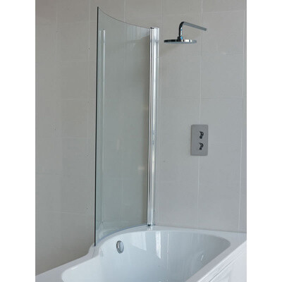 Britton EcoRound 820mm x 1450mm Shower Bath Screen Only BS7