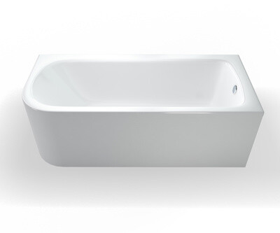 Britton Cleargreen Viride 1700 x 750mm No Tap Hole Right Hand Bath (incl. feet) CGR39