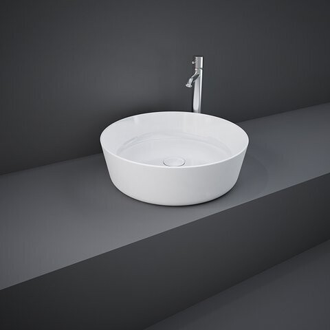 RAK-Feeling 420mm Round Counter Top Wash Basin - Alpine White FEECT4200AWHA