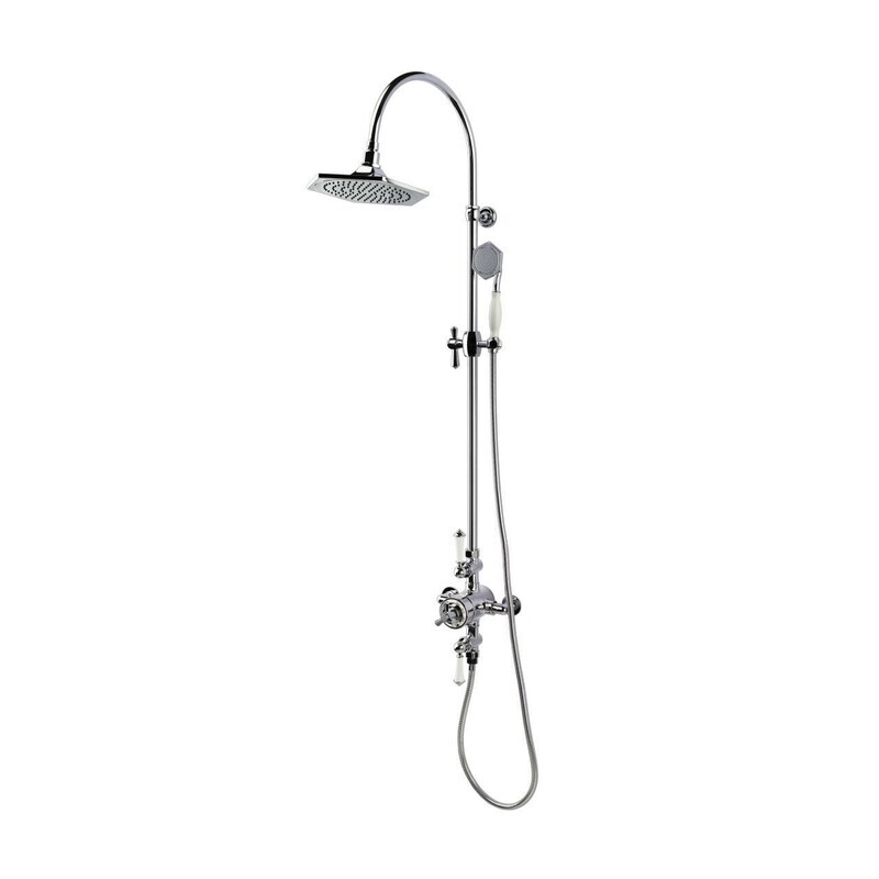 RAK-Washington Exposed Thermostatic Shower Column with Fixed Head and Shower Kit RAKWTN6001