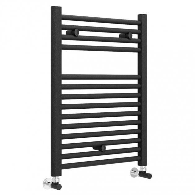 Essential Straight Towel Warmer 690mm High X 500mm Wide Anthracite 148286