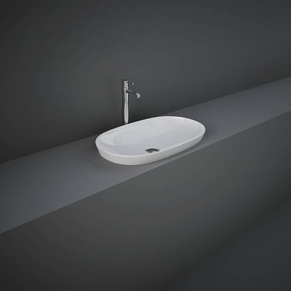 RAK-Variant Elongated Oval Drop-In Wash Basin ONLY 600mm - VARDI36000AWHA