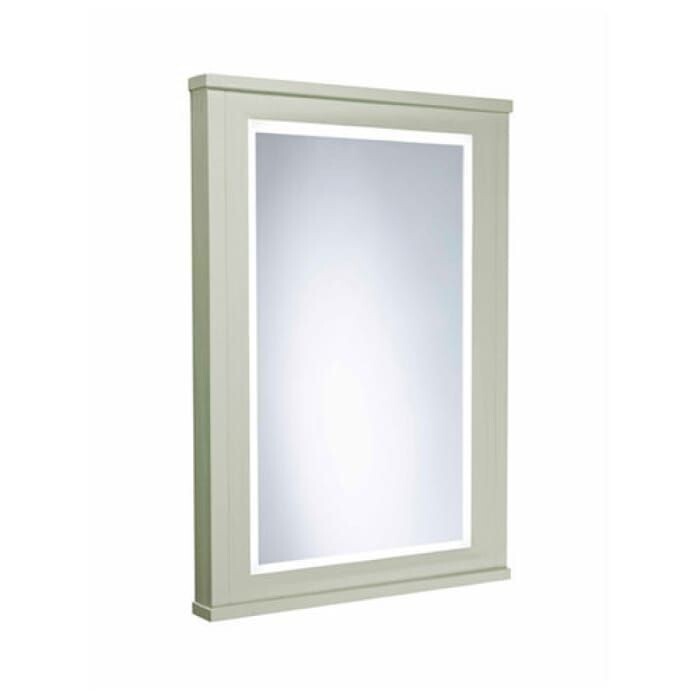 Tavistock Lansdown 600mm Framed Illuminated Mirror - Pebble Grey (Includes Frame)