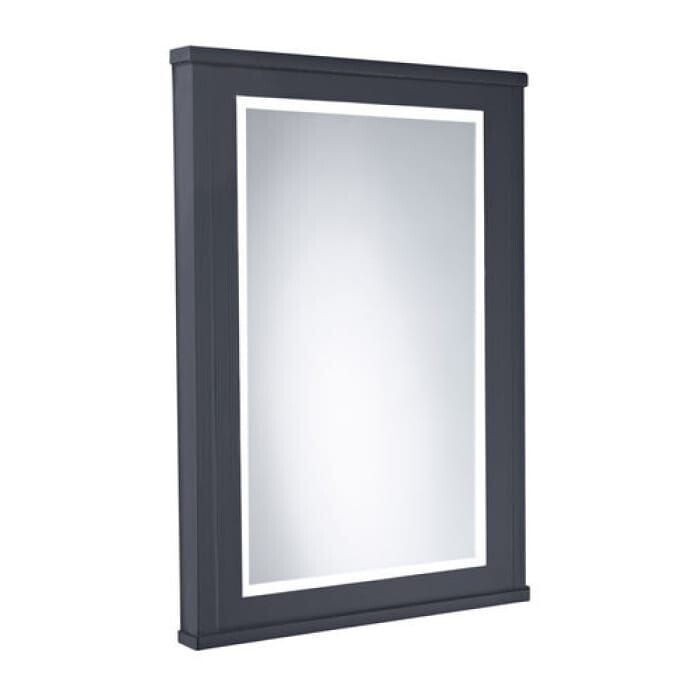 Tavistock Lansdown 600mm Framed Illuminated Mirror - Matt Dark Grey (Includes Frame)