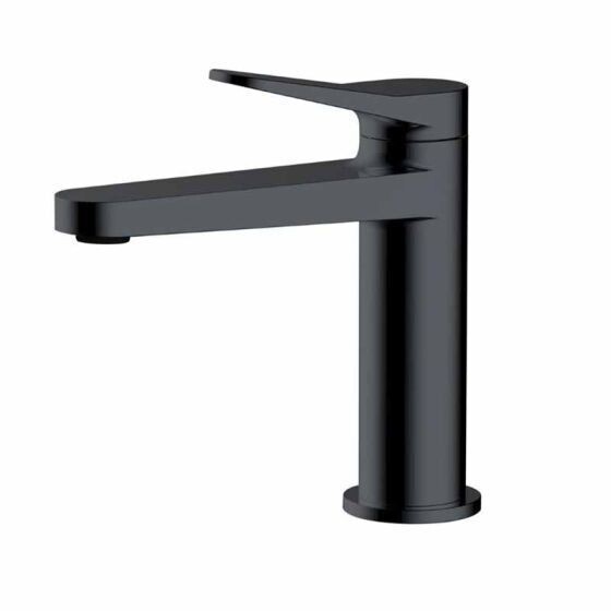 RAK-Petit Round Standard Basin Mixer in Matt Black - RAKPER3001B