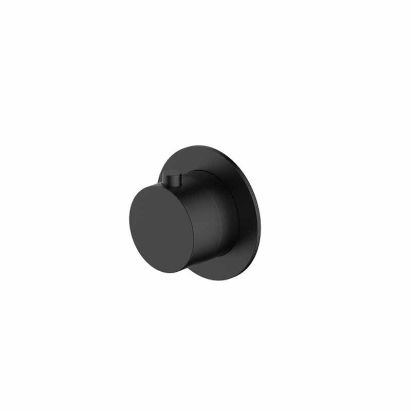 RAK-Petit Round Concealed Diverter, Dual Outlet in Matt Black - RAKPER3020-2B