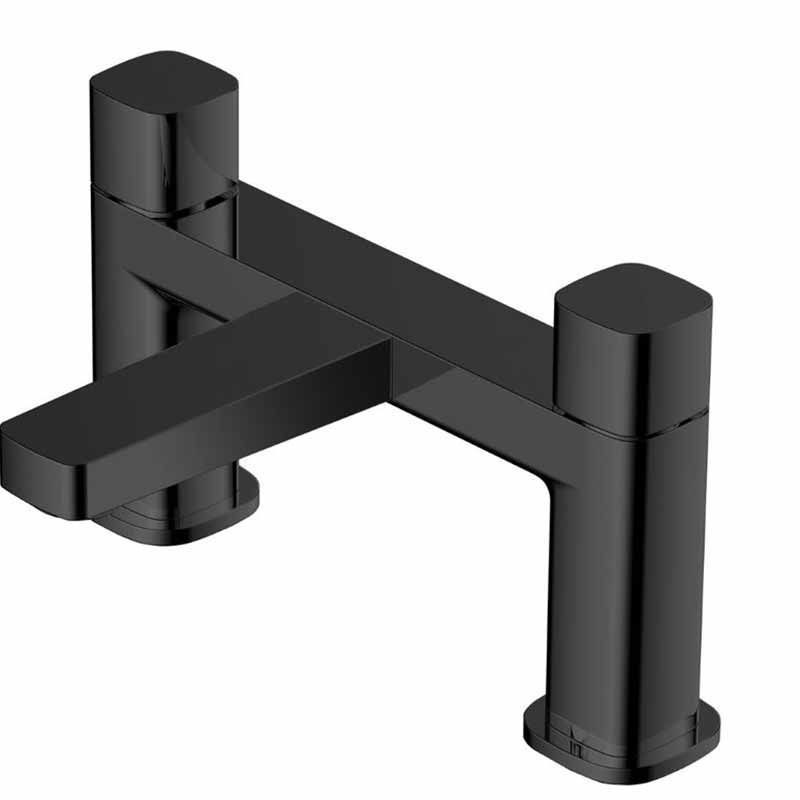 RAK Ceramics Petit Square Deck Bath Filler (Matt Black) RAKPES3004B