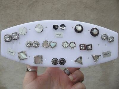 Boucles d'oreille acier