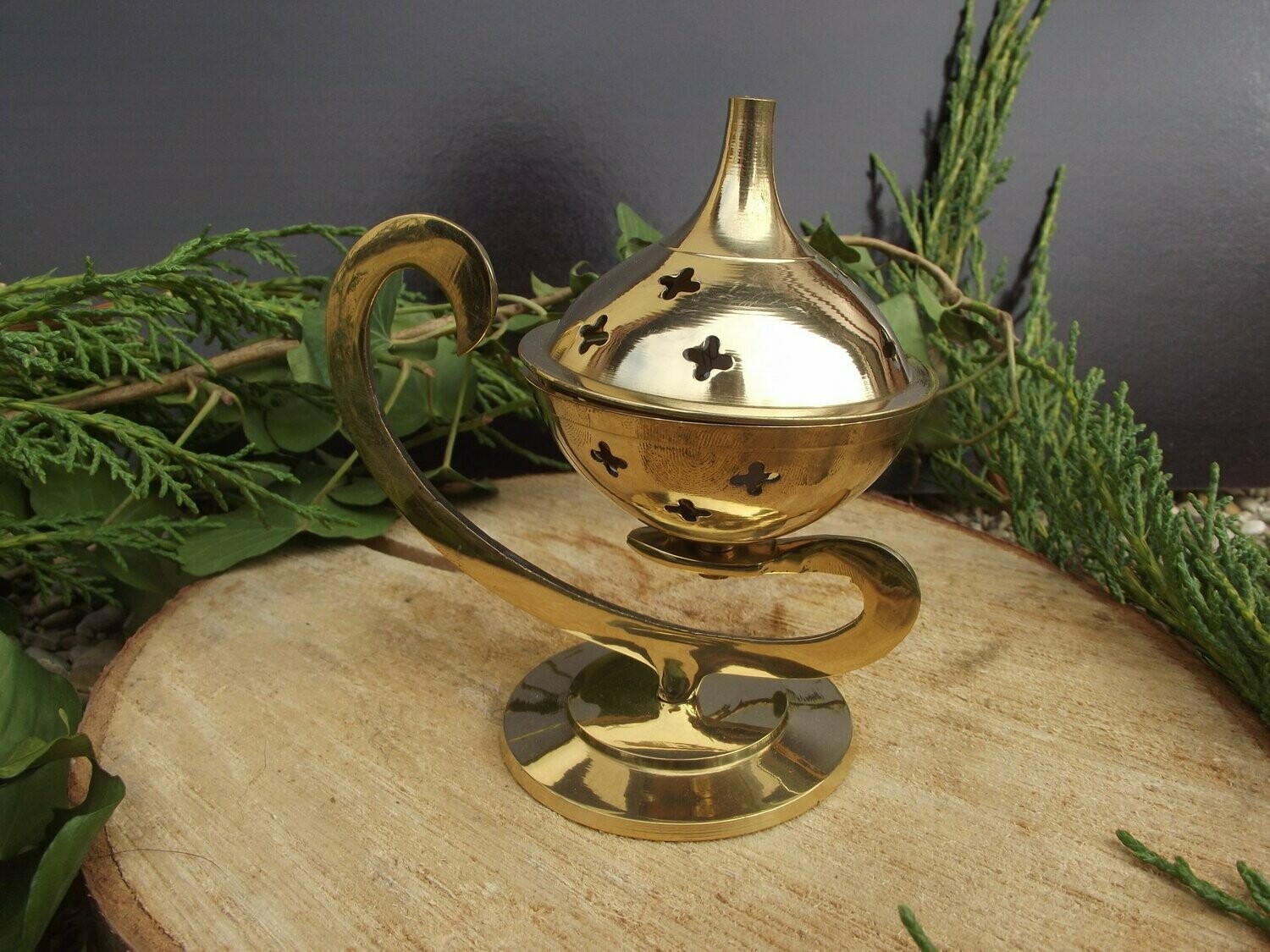 Porte encens lampe d'Aladin