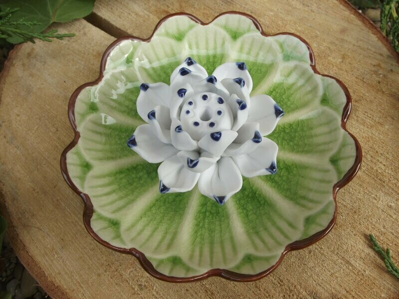 Porte encens fleur de lotus