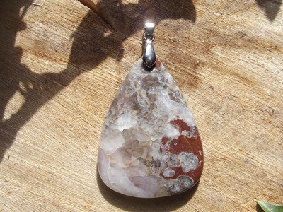 Pendentif jaspe champignon