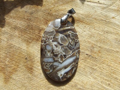 Pendentif agate sagénitique