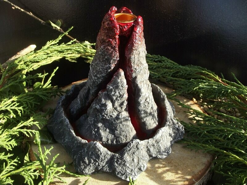 Porte encens à reflux volcan