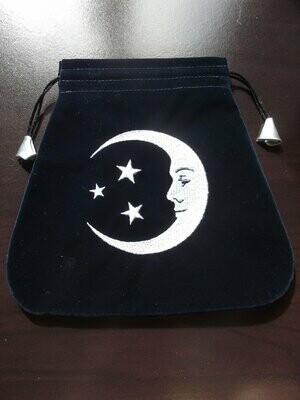 Bourse pour cartes lune souriante