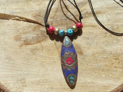 Collier fantaisie tibétain
