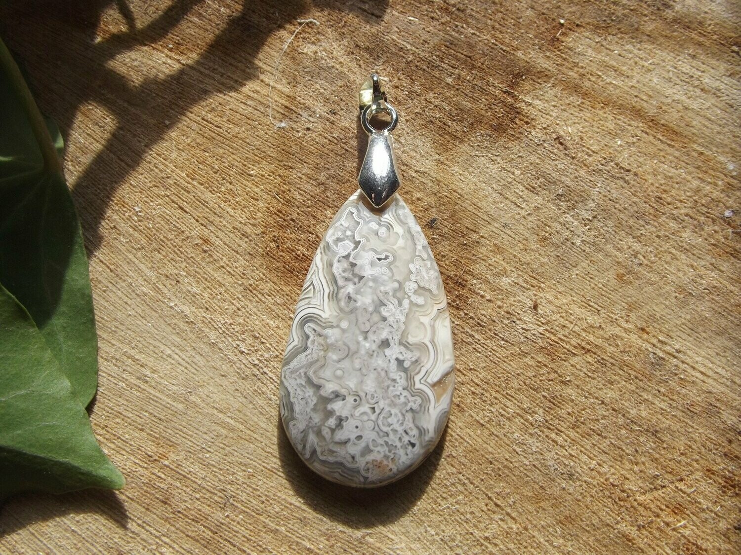 Pendentif agate crazy lace