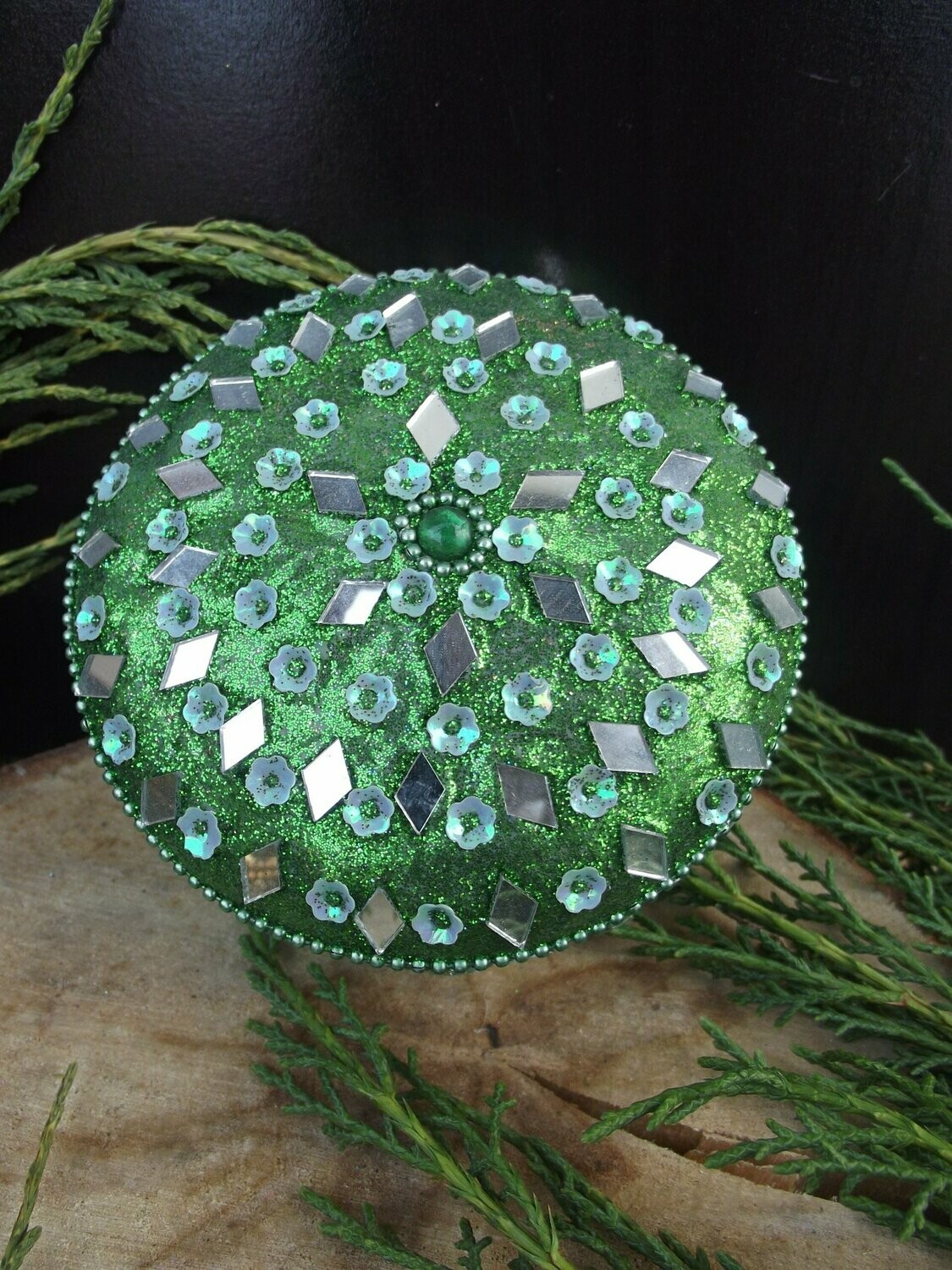 Boîte miroir vert foncé
