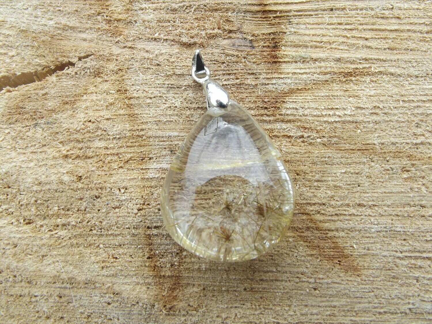 Pendentif quartz rutile