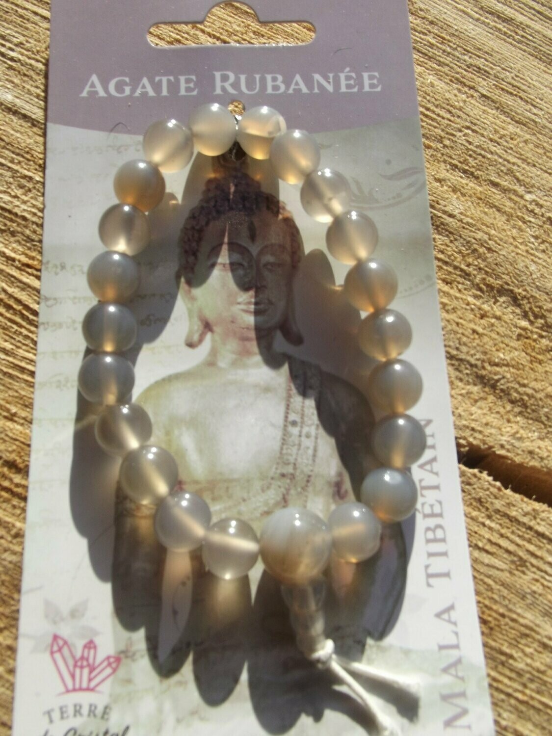 Bracelet agate grise