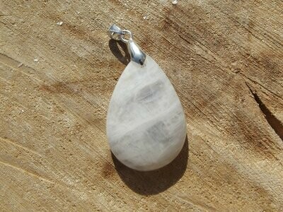 Pendentif labradorite blanche