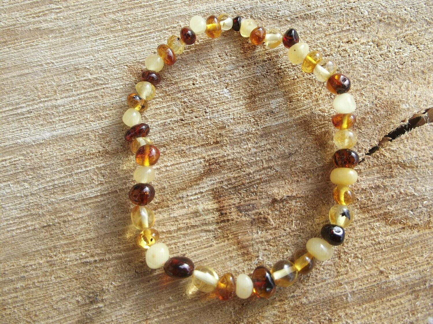 Bracelet ambre multicolore