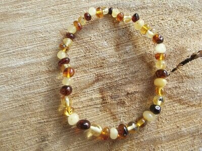 Bracelet ambre multicolore