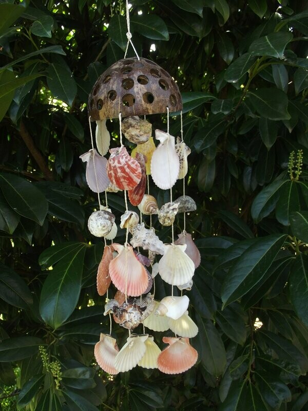 Mobile noix de coco et coquillages