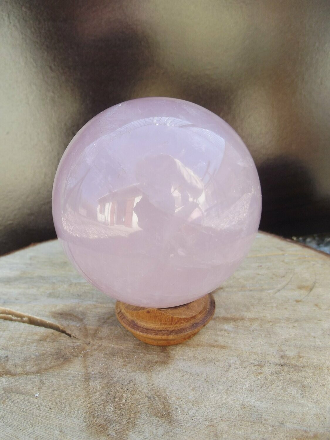 Sphère de quartz rose