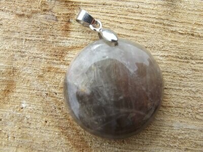 Pendentif pierre de lune noire