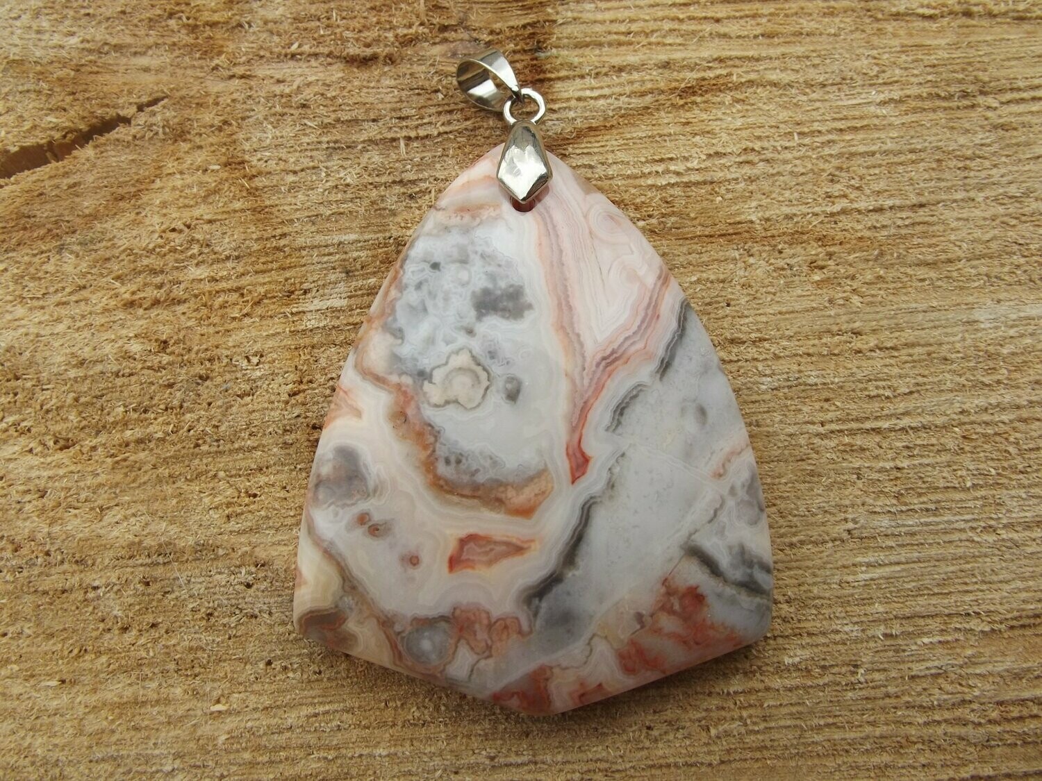 Pendentif agate crazy lace
