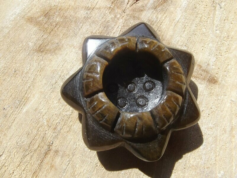 Bougeoir en oeil de tigre