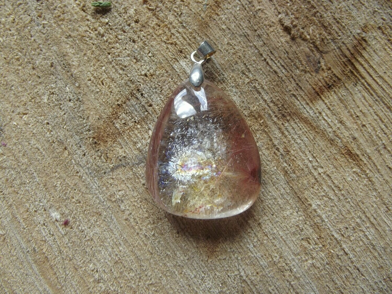 Pendentif quartz rutile