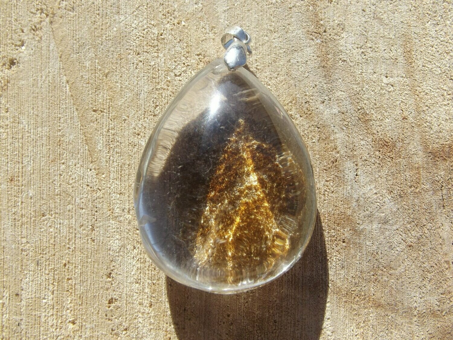 Pendentif quartz lodolite