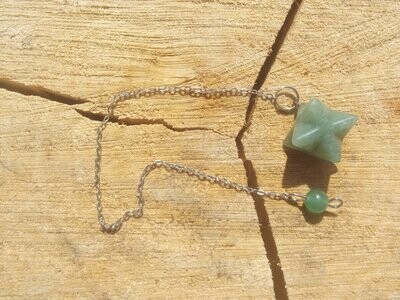 Pendule merkaba en aventurine verte