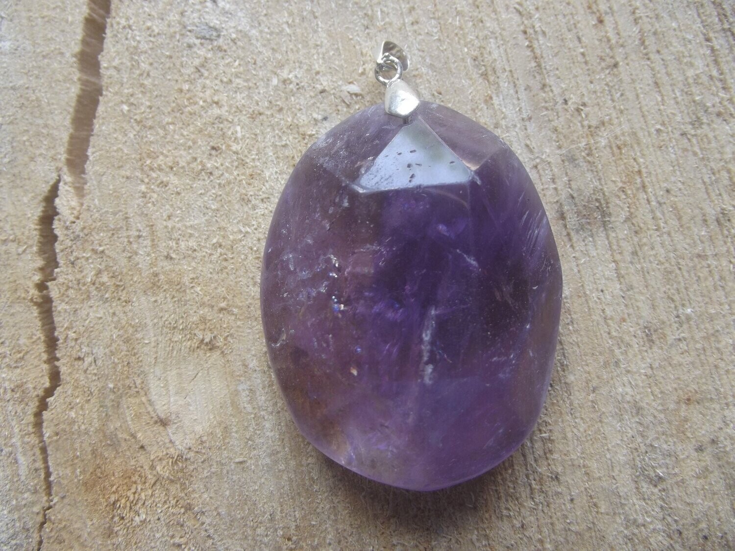 Pendentif amétrine facettée