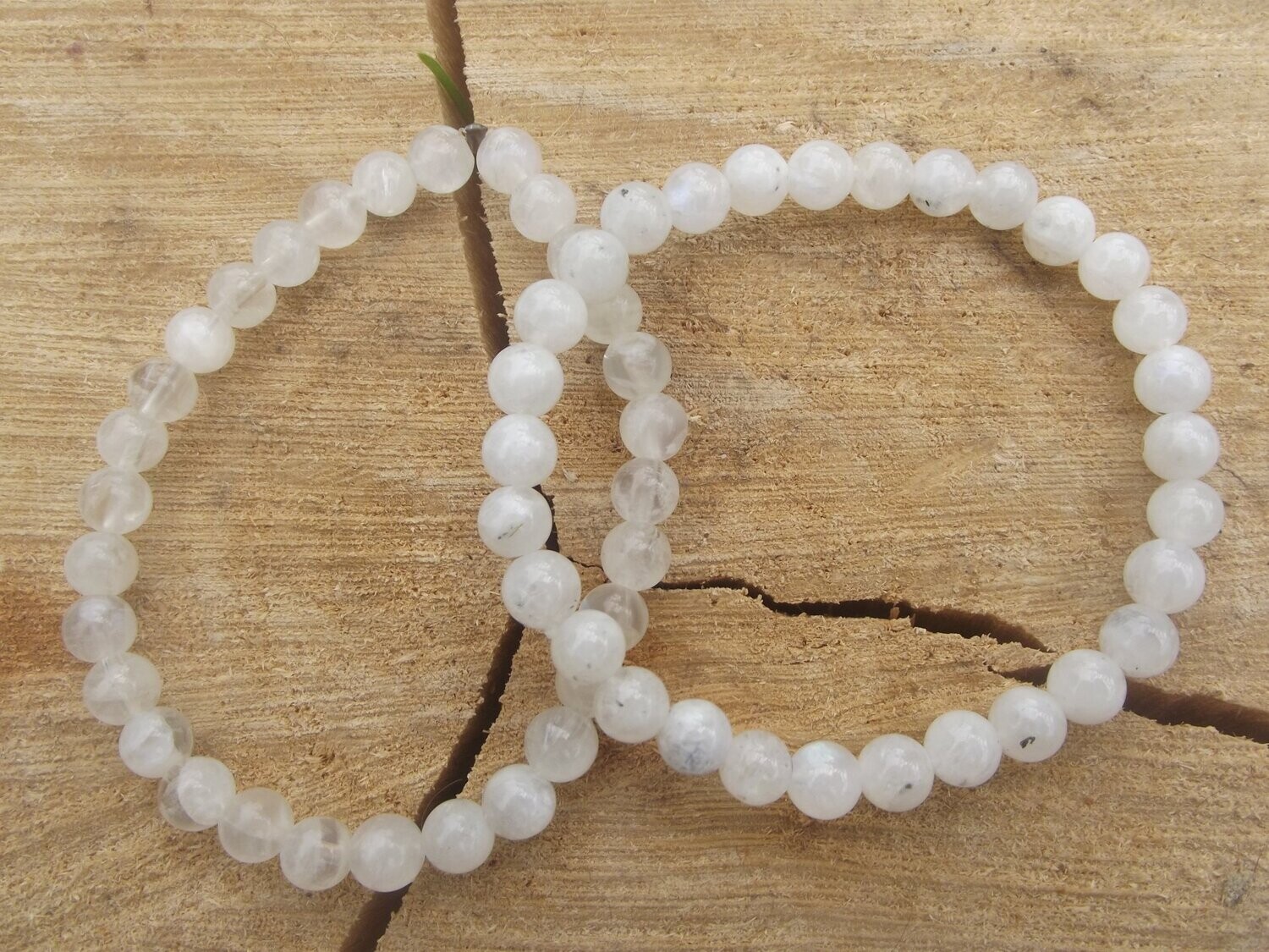 Bracelet labradorite blanche 6 mm