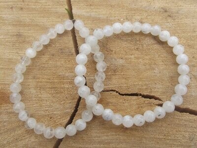 Bracelet labradorite blanche 6 mm