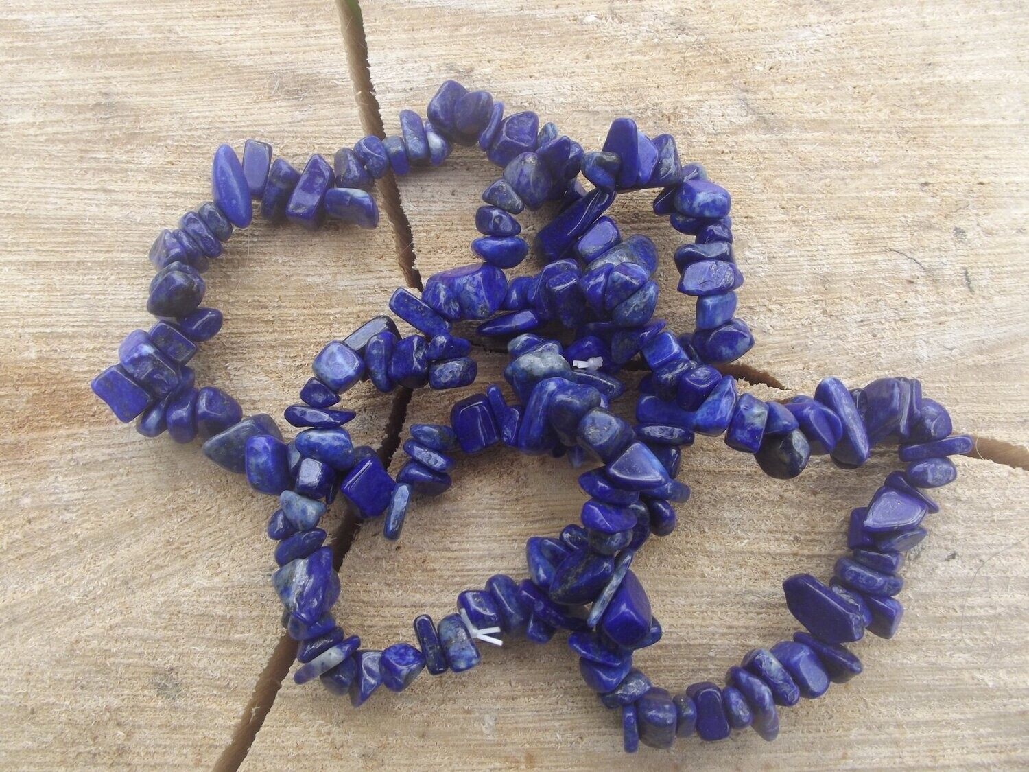 Bracelet chips lapis lazuli