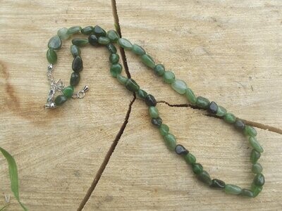 Collier en grains jade