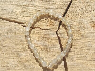 Bracelet quartz rutile 6 mm