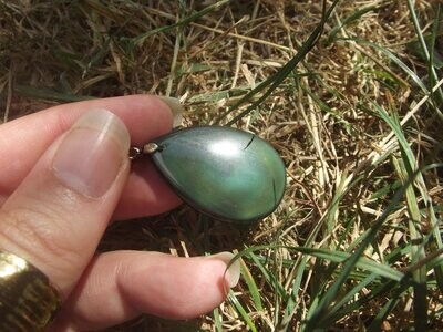Pendentif obsidienne oeil céleste