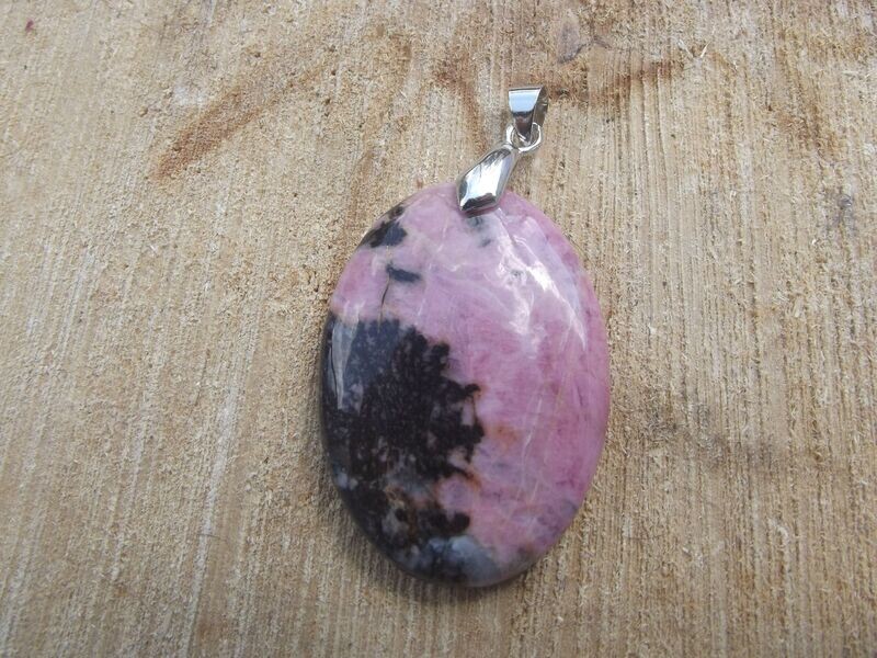 Pendentif rhodonite