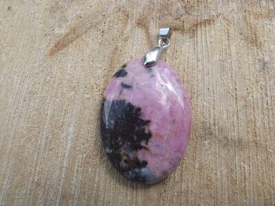 Pendentif rhodonite
