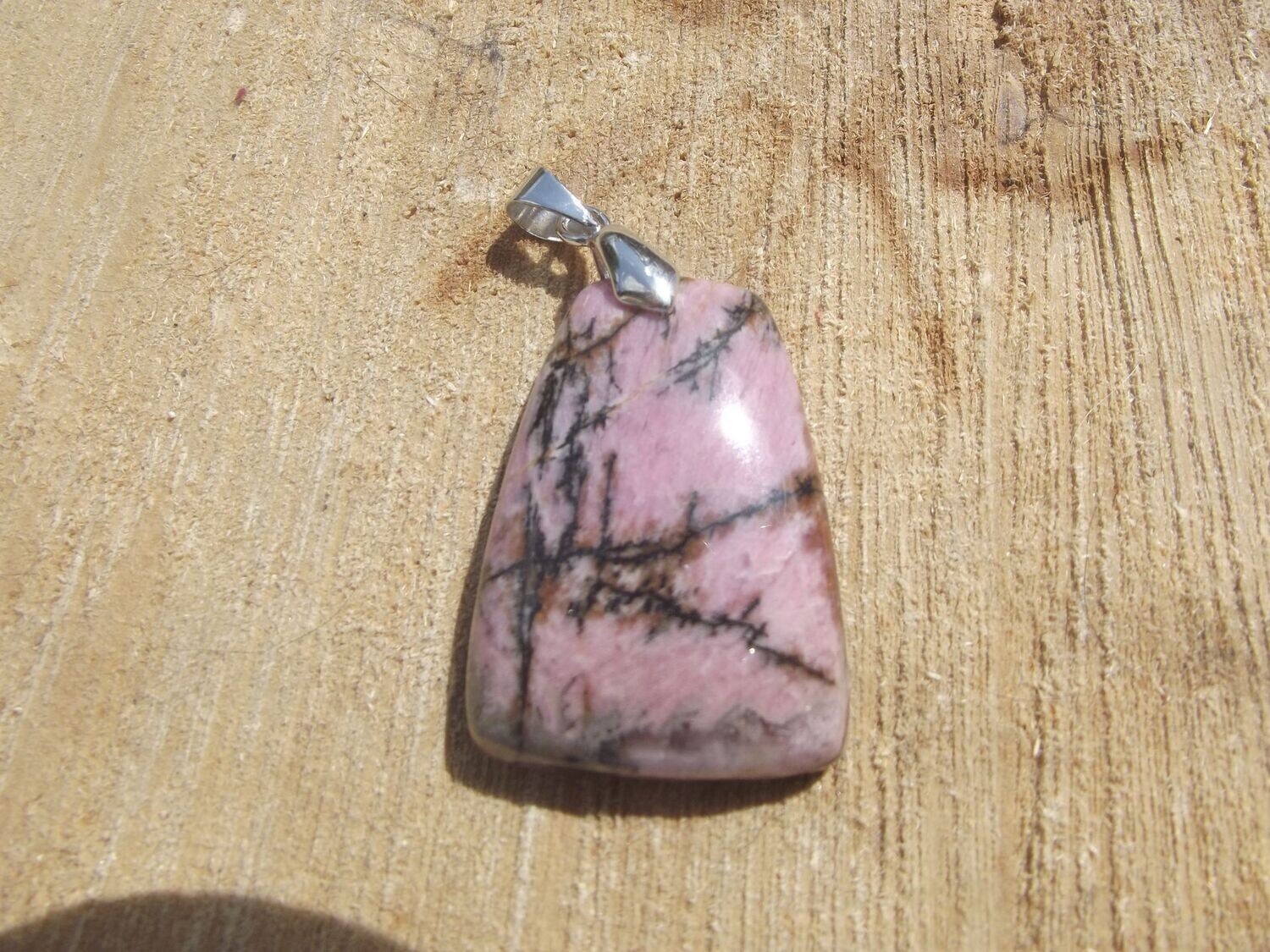 Pendentif rhodonite