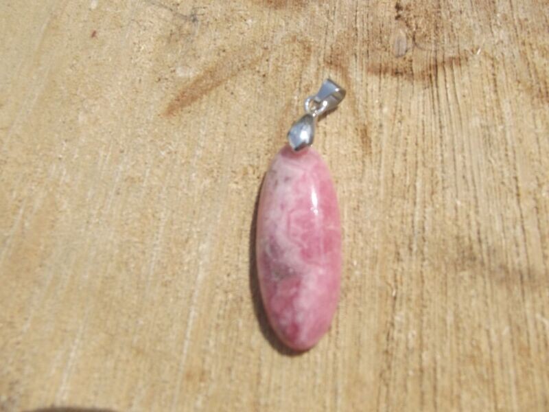 Pendentif rhodochrosite
