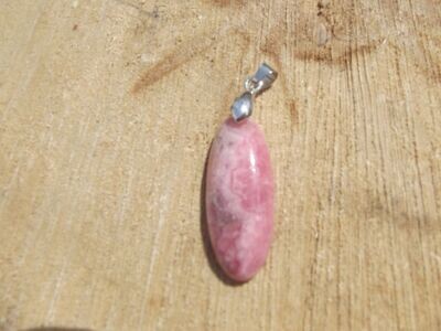 Pendentif rhodochrosite