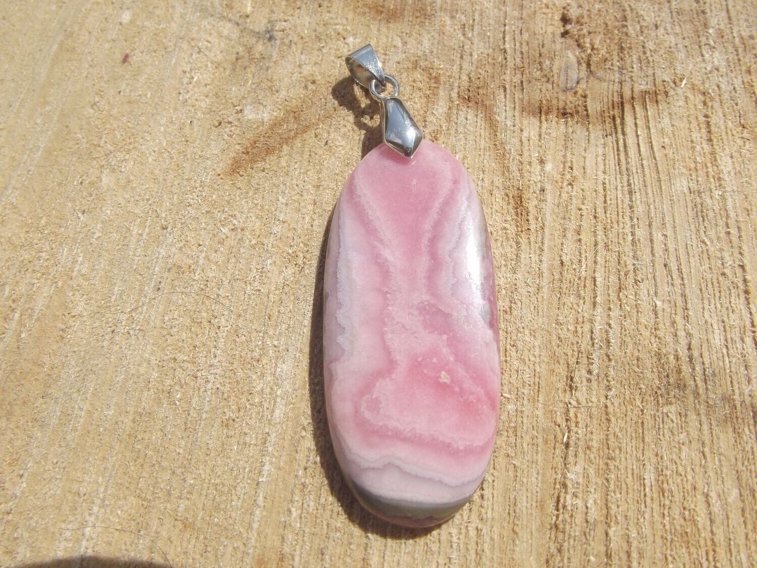 Pendentif rhodochrosite